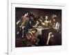 Concert Around the Bas-Relief-Valentin de Boulogne-Framed Giclee Print