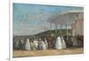 Concert at the Casino of Deauville, 1865-Eugene Louis Boudin-Framed Giclee Print