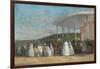 Concert at the Casino of Deauville, 1865-Eugene Louis Boudin-Framed Giclee Print