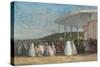 Concert at the Casino of Deauville, 1865-Eugene Louis Boudin-Stretched Canvas