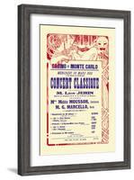 Concert at the Monte Carlo Casino-Alphonse Mucha-Framed Art Print