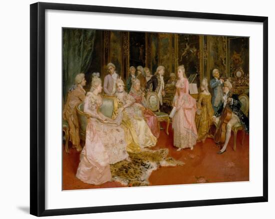 Concert at the Time of Mozart, 1853-Ettore Simonetti-Framed Giclee Print