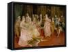 Concert at the Time of Mozart, 1853-Ettore Simonetti-Framed Stretched Canvas