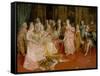 Concert at the Time of Mozart, 1853-Ettore Simonetti-Framed Stretched Canvas