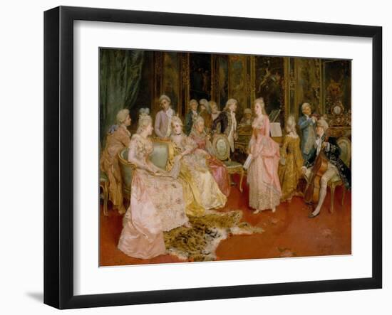 Concert at the Time of Mozart, 1853-Ettore Simonetti-Framed Giclee Print