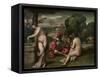 Concert Champetre, Open-Air Concert, Formerly Attributed to Giorgione, C. 1510-Titian (Tiziano Vecelli)-Framed Stretched Canvas