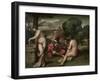 Concert Champetre, Open-Air Concert, Formerly Attributed to Giorgione, C. 1510-Titian (Tiziano Vecelli)-Framed Giclee Print