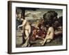 Concert Champetre, (The Pastoral Concert), C1510-1511-Titian (Tiziano Vecelli)-Framed Giclee Print