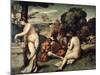 Concert Champetre, (The Pastoral Concert), C1510-1511-Titian (Tiziano Vecelli)-Mounted Giclee Print