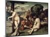 Concert Champetre, (The Pastoral Concert), C1510-1511-Titian (Tiziano Vecelli)-Mounted Giclee Print