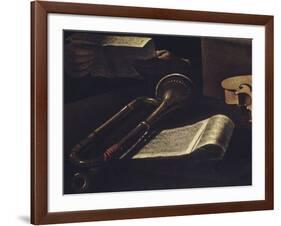 Concert de musiciens et de chanteurs-Pietro Paolini-Framed Giclee Print