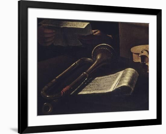 Concert de musiciens et de chanteurs-Pietro Paolini-Framed Giclee Print