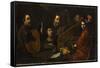 Concert de musiciens et de chanteurs-Pietro Paolini-Framed Stretched Canvas