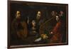 Concert de musiciens et de chanteurs-Pietro Paolini-Framed Giclee Print