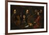 Concert de musiciens et de chanteurs-Pietro Paolini-Framed Giclee Print