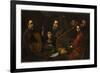 Concert de musiciens et de chanteurs-Pietro Paolini-Framed Giclee Print