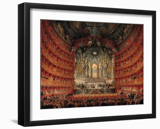 Concert Given by Cardinal de La Rochefoucauld at the Argentina Theatre in Rome-Giovanni Paolo Pannini-Framed Giclee Print