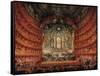 Concert Given by Cardinal de La Rochefoucauld at the Argentina Theatre in Rome-Giovanni Paolo Pannini-Framed Stretched Canvas