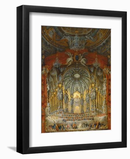 Concert Given by Cardinal De La Rochefoucauld at the Argentina Theatre in Rome-Giovanni Paolo Pannini-Framed Giclee Print