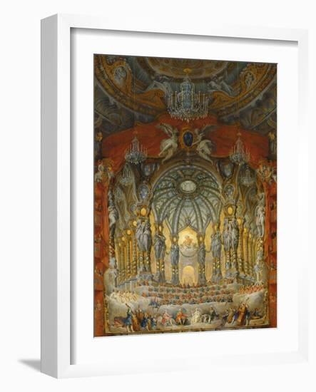 Concert Given by Cardinal De La Rochefoucauld at the Argentina Theatre in Rome-Giovanni Paolo Pannini-Framed Giclee Print