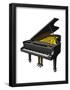 Concert Grand Piano, Musical Instrument-Encyclopaedia Britannica-Framed Poster