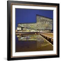 Concert Hall and Conference Centre Named Harpa, Reykjavik, Capital Region, Iceland-Rainer Mirau-Framed Photographic Print