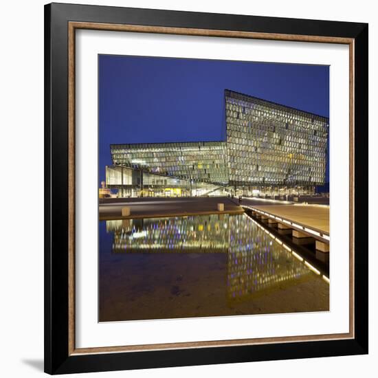 Concert Hall and Conference Centre Named Harpa, Reykjavik, Capital Region, Iceland-Rainer Mirau-Framed Photographic Print