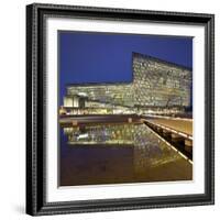 Concert Hall and Conference Centre Named Harpa, Reykjavik, Capital Region, Iceland-Rainer Mirau-Framed Photographic Print