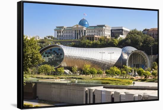 Concert Hall and Exhibition Centre, Presidential Palace, Rike Park, Tbilisi, Georgia, Caucasus, Asi-G&M Therin-Weise-Framed Stretched Canvas