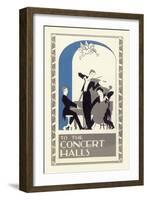 Concert Hall Trio-null-Framed Art Print