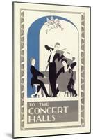 Concert Hall Trio-null-Mounted Art Print