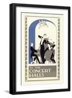 Concert Hall Trio-null-Framed Art Print