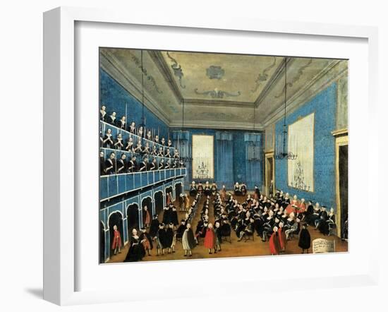 Concert in 1782 for Future Tsar Paul I of Russia-Gabriele Bella-Framed Art Print