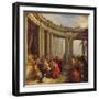 Concert in a Circular Gallery, c.1718-19-Giovanni Paolo Pannini-Framed Giclee Print