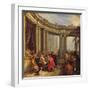 Concert in a Circular Gallery, c.1718-19-Giovanni Paolo Pannini-Framed Giclee Print