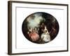 Concert in a Park, 18th Century-Nicolas Lancret-Framed Giclee Print