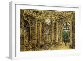 Concert in Sanssouci, (Stud), 1850S-Adolph Menzel-Framed Giclee Print