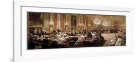 Concert in the Galerie Des Guise at Chateau D'Eu, 4th September 1843-Eugène Louis Lami-Framed Giclee Print