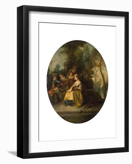 Concert in the Park, 1738-Nicolas Lancret-Framed Giclee Print