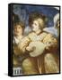 Concert, Mandolin Player Among Suitors, 1531-1532-Romanino-Framed Stretched Canvas