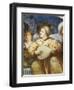 Concert, Mandolin Player Among Suitors, 1531-1532-Romanino-Framed Giclee Print