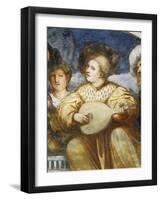 Concert, Mandolin Player Among Suitors, 1531-1532-Romanino-Framed Giclee Print