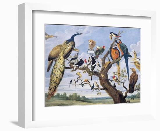 Concert of Birds, by Paul De Vos (Circa 1591-1678), Netherlands, 17th Century-Paul de Vos-Framed Giclee Print