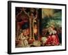 Concert of the Angels, the Madonna in Prayer, and Nativity, from the Isenheim Altarpiece, 1515-Matthias Grünewald-Framed Giclee Print