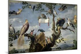Concert of the Birds, 1629-1630, Flemish School-Frans Snyders-Mounted Giclee Print