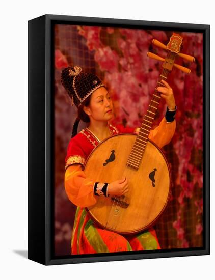 Concert of Traditional Chinese Music Instruments, Shaanxi Grand Opera House, Xi'an, China-Pete Oxford-Framed Stretched Canvas