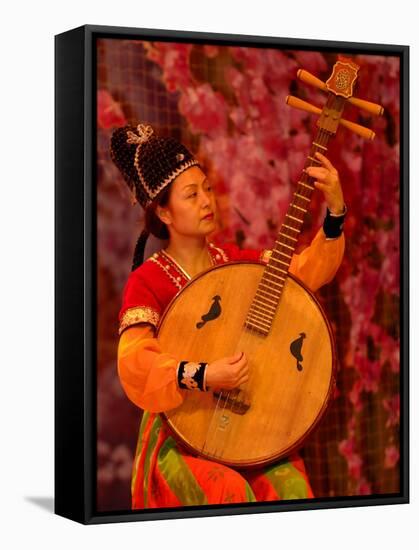 Concert of Traditional Chinese Music Instruments, Shaanxi Grand Opera House, Xi'an, China-Pete Oxford-Framed Stretched Canvas