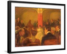 Concert of Wanda Landowska, 1907-Leonid Osipovich Pasternak-Framed Giclee Print