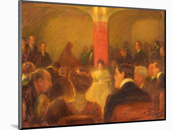 Concert of Wanda Landowska, 1907-Leonid Osipovich Pasternak-Mounted Giclee Print