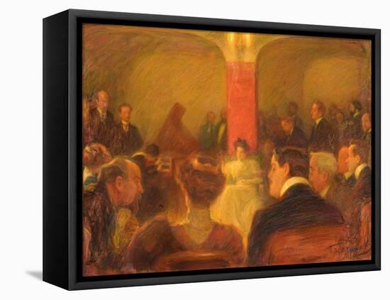 Concert of Wanda Landowska, 1907-Leonid Osipovich Pasternak-Framed Stretched Canvas